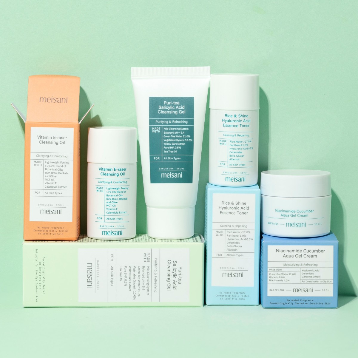 Set descubrimiento de minitallas Meisani - Meisani | MiiN Cosmetics