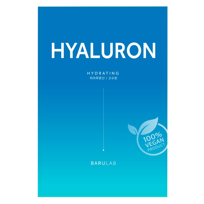 Mascarilla de tejido hidratante con ácido hialurónico y alantoína - Barulab | MiiN Cosmetics