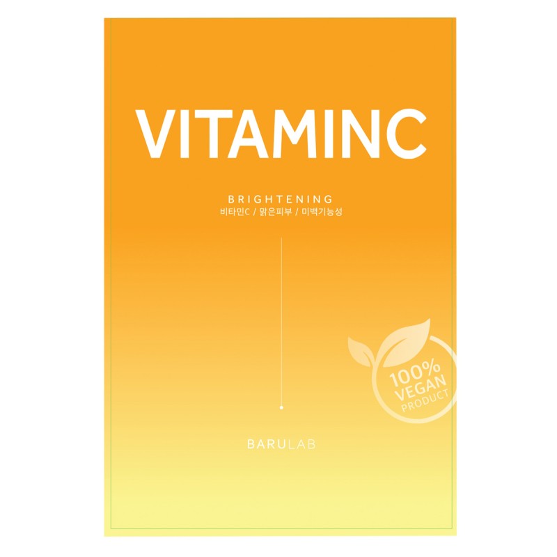 Mascarilla de tejido revitalizante con vitamina c y niacinamida - Barulab | MiiN Cosmetics
