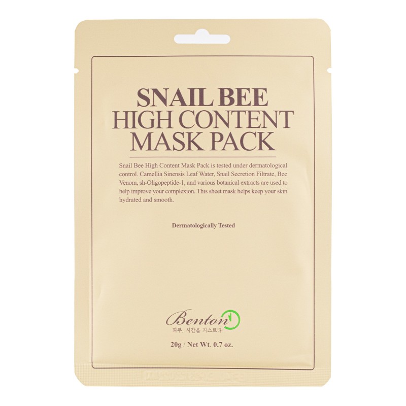 Snail Bee High Content Mask - Benton | MiiN