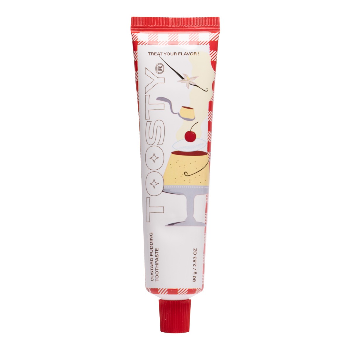 Pasta de dientes coreana sabor natillas - 80 g y 50 g - Toosty | MiiN Cosmetics