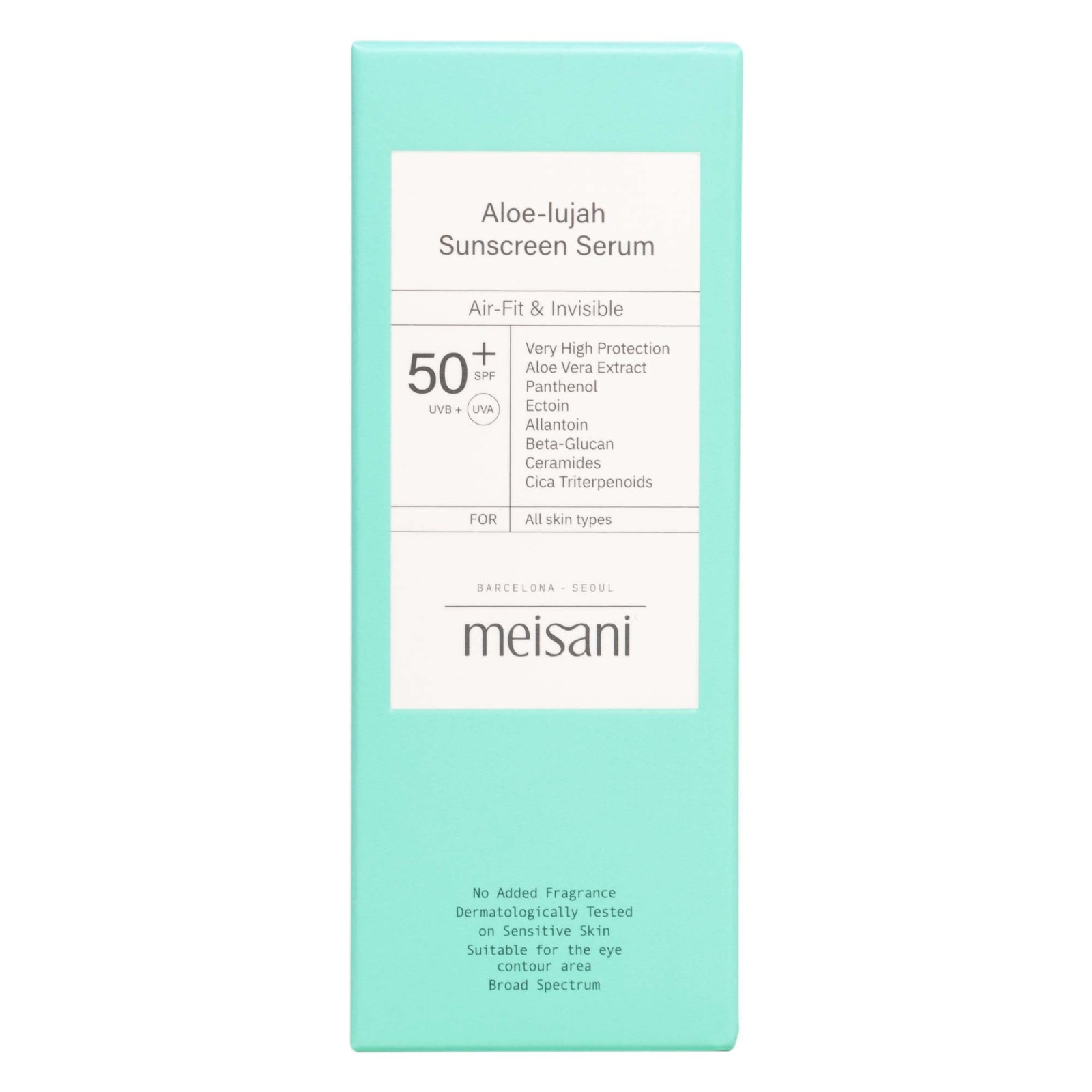 Protector solar Aloe-lujah Serum · Meisani | MiiN Cosmetics